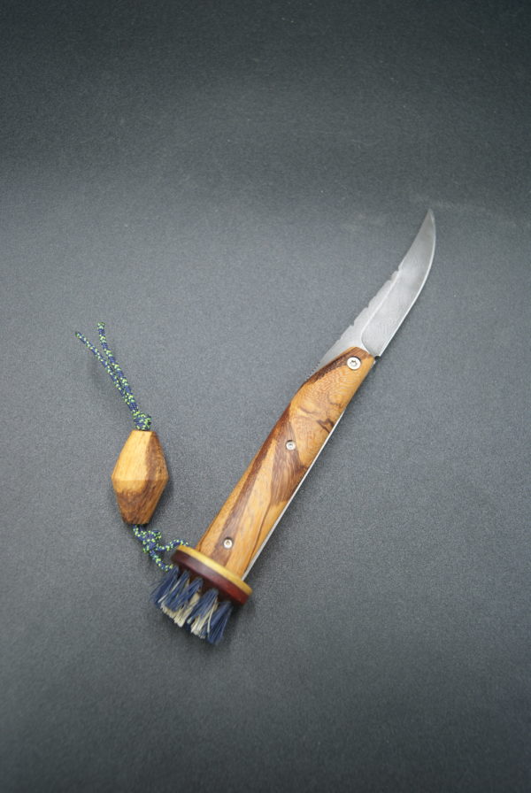 Pliant liner lock champi bois serpent