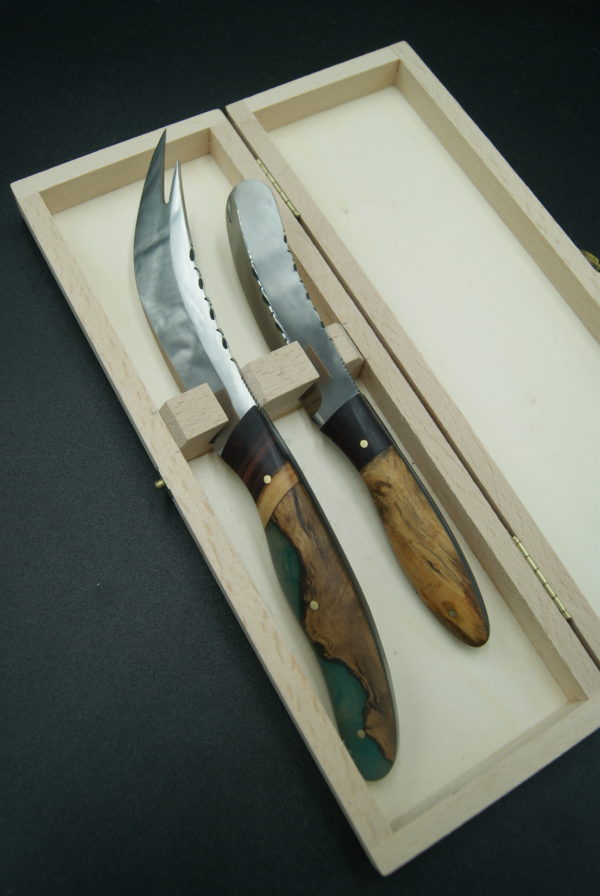 Coffret Fromton résine, chêne, buis et bois de violette