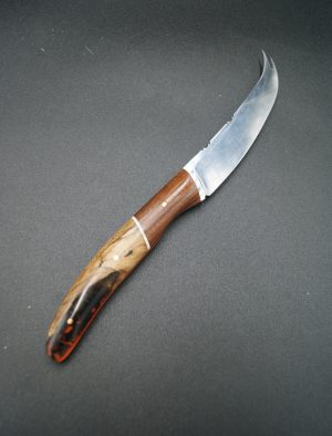 O37-Couteau fromage Ma5, palissandre, buis et résine