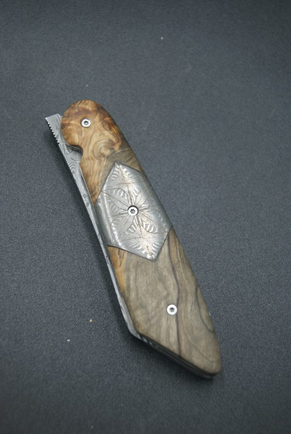 P93-Liner damas mosaïque et marronnier