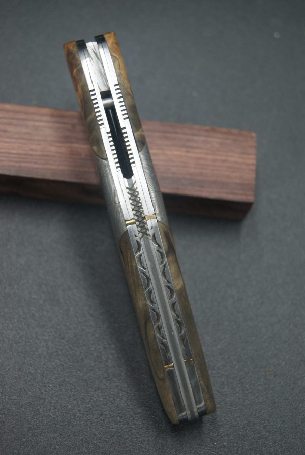 P93-Liner damas mosaïque et marronnier