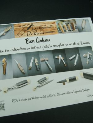 Bon cadeau pour un couteau tonneau