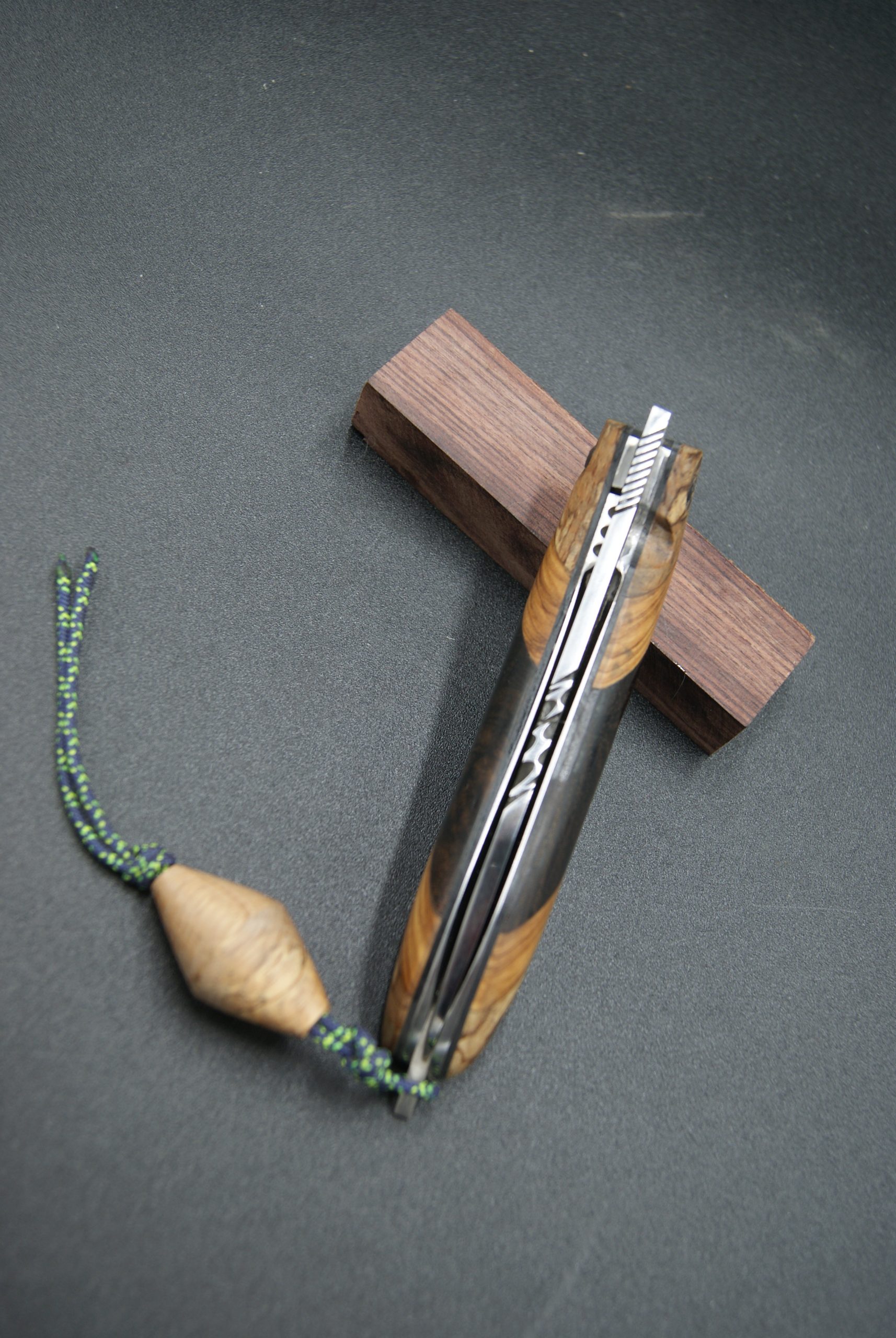 P101-Liner inox hêtre, olivier et ziricote