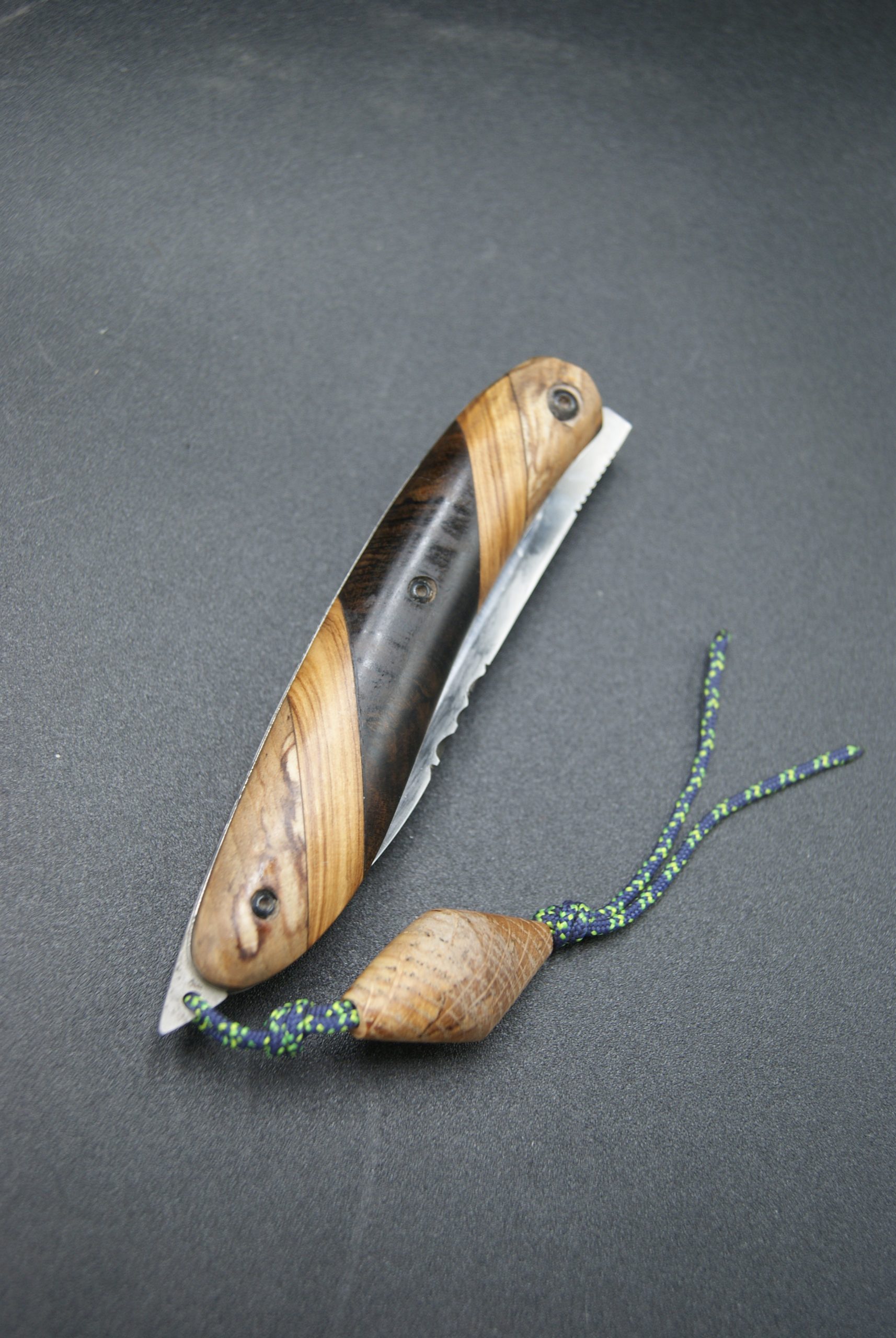 P101-Liner inox hêtre, olivier et ziricote